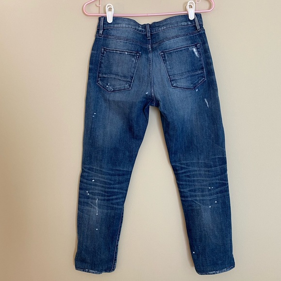 3x1 cropped distressed boyfriend jean- 2 - Picture 2 of 8